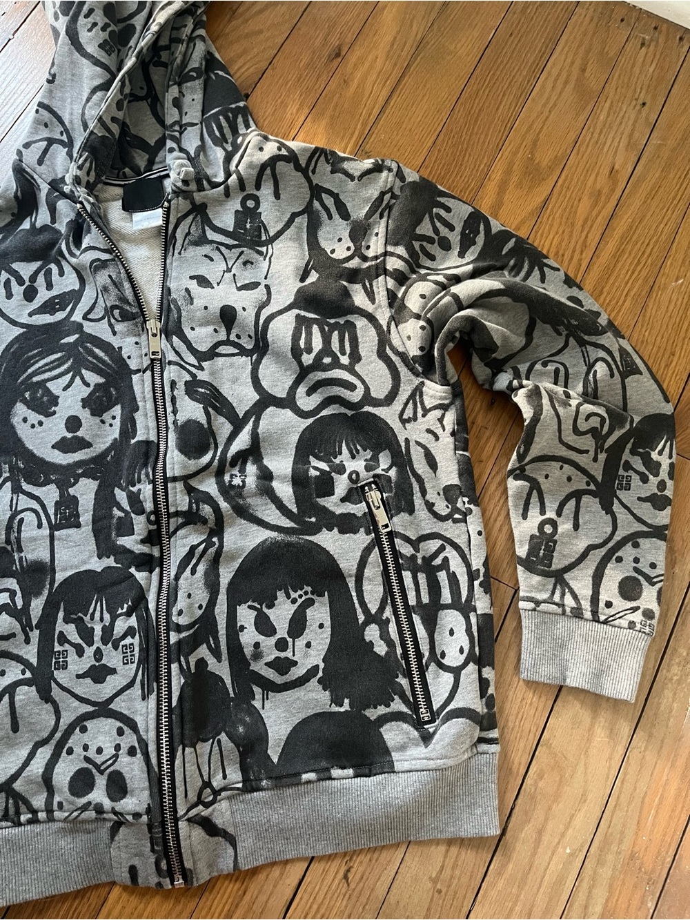 Givenchy kids chito print cotton hoodie